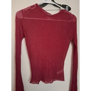 Future Collective Dark Pink Womens Top Size XXS